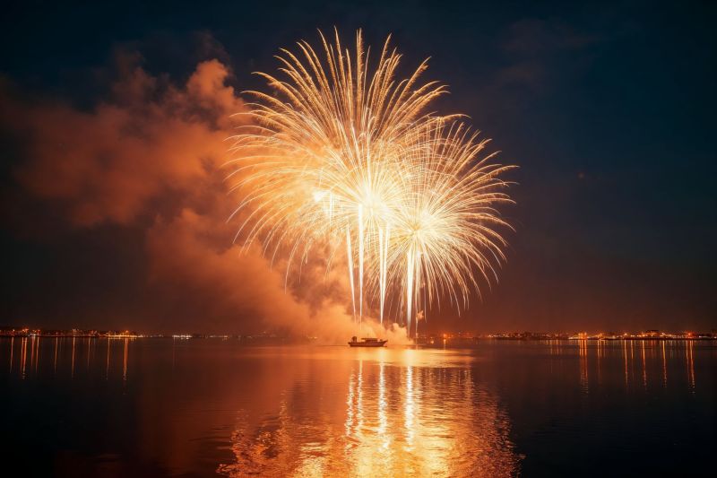 Feux d’artifice à Saint-Martin